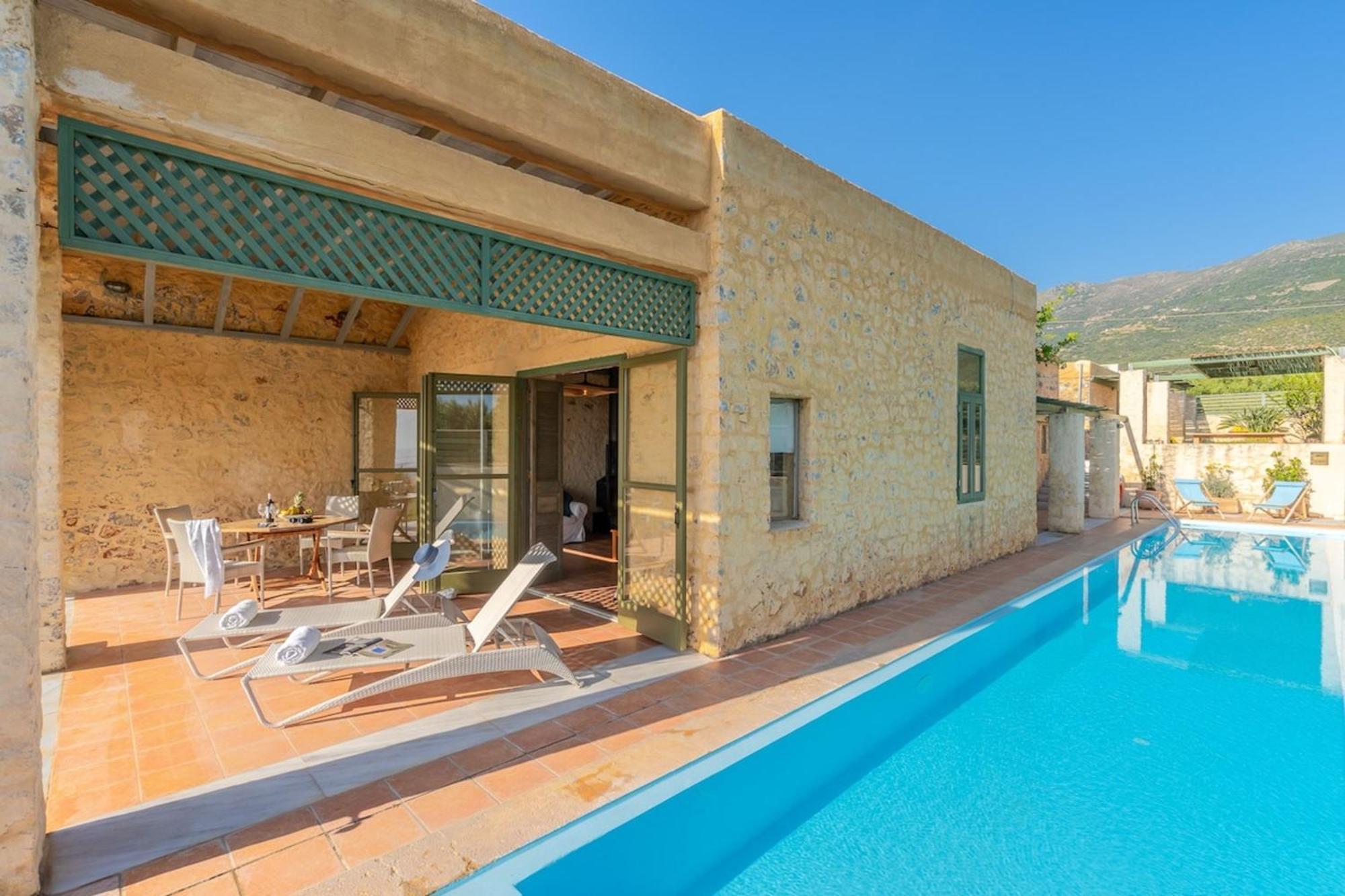 Villa Mediterranea, With Heated Pool Livadia  Exteriér fotografie